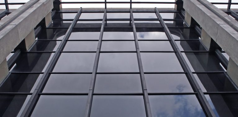 image of a glass building.