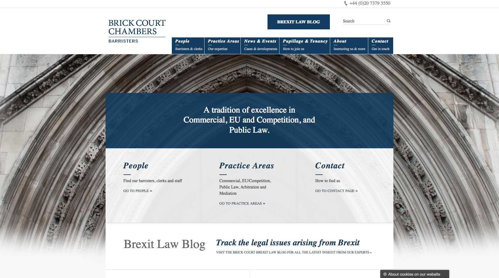 Brick Court Chambers Website Homepage